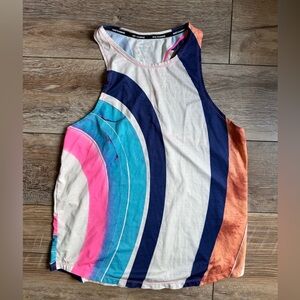 Nike Multicolor Racerback Tank Top in Navy, Teal, Pink & Coral